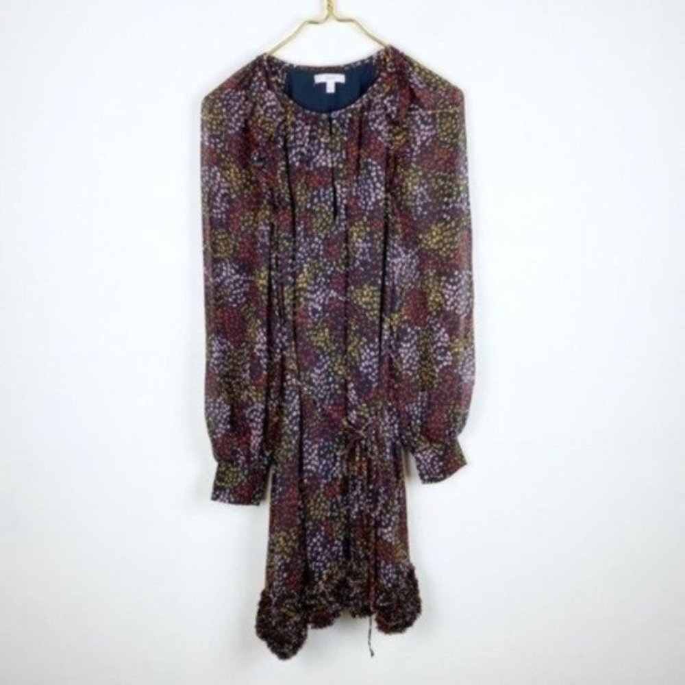 Joie Donetta Floral Balloon Long Sleeve Silk Dress - Picture 2 of 10